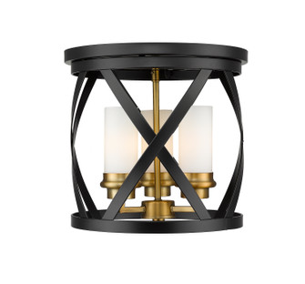 Flush Mounts Cage Style by Z-Lite ( 224 | 481F13-MB-OBR Malcalester ) 