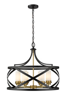 Mid. Chandeliers Glass Up by Z-Lite ( 224 | 481P24-MB-OBR Malcalester ) 