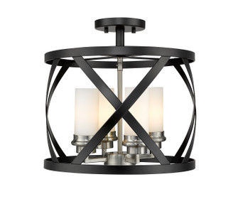 Semi-Flush Mts. Cage by Z-Lite ( 224 | 481SF15-MB-BN Malcalester ) 
