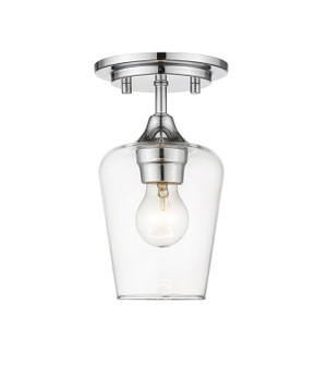 Semi-Flush Mts. Glass Down by Z-Lite ( 224 | 473F1-CH Joliet ) 