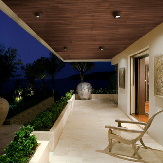 Exterior Ceiling Mount by W.A.C. Lighting ( 34 | FM-W45205-40-BK Peek ) 