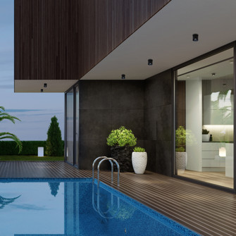 Exterior Ceiling Mount by W.A.C. Lighting ( 34 | FM-W47205-40-BK Downtown ) 