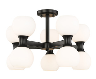 Semi-Flush Mts. Glass Down by Z-Lite ( 224 | 494-10SF-MB Artemis ) 