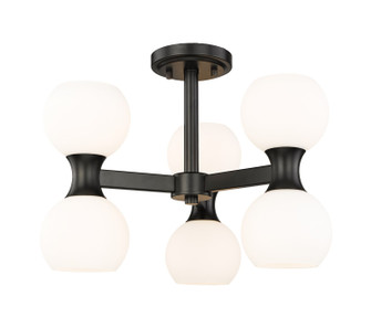 Semi-Flush Mts. Glass Down by Z-Lite ( 224 | 494-6SF-MB Artemis ) 