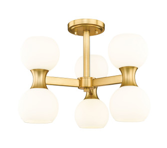 Semi-Flush Mts. Glass Down by Z-Lite ( 224 | 494-6SF-MGLD Artemis ) 