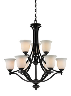 Mid. Chandeliers Glass Up by Z-Lite ( 224 | 703-9-MB Lagoon ) 
