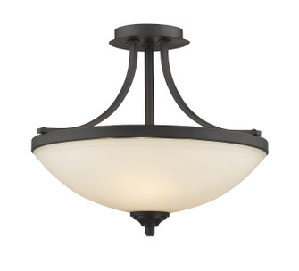 Semi-Flush Mts. Bowl Style by Z-Lite ( 224 | 435SF-BRZ Bordeaux ) 