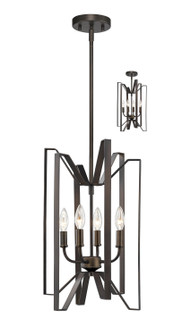 Foyer/Hall Lanterns Open Frame by Z-Lite ( 224 | 4000-4BRZ Marsala ) 