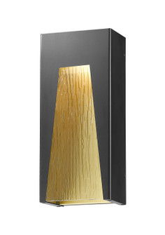 Exterior Wall Mt./Flush by Z-Lite ( 224 | 561B-BK-GD-CSL-LED Millenial ) 