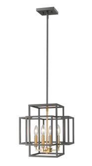 Foyer/Hall Lanterns Open Frame by Z-Lite ( 224 | 454-14BRZ-OBR Titania ) 