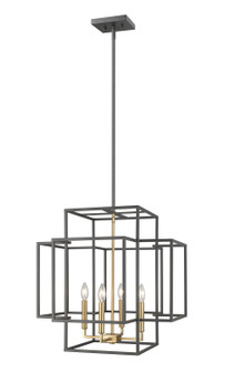 Foyer/Hall Lanterns Open Frame by Z-Lite ( 224 | 454-22BRZ-OBR Titania ) 