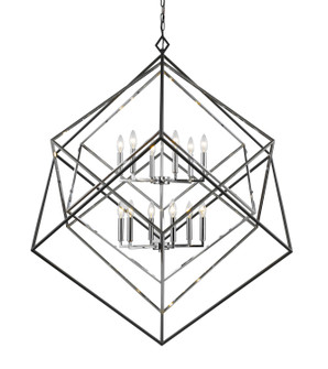 Foyer/Hall Lanterns Open Frame by Z-Lite ( 224 | 457-12CH-MB Euclid ) 