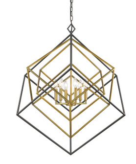 Foyer/Hall Lanterns Open Frame by Z-Lite ( 224 | 457-6OBR-BRZ Euclid ) 