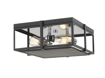 Flush Mounts Cage Style by Z-Lite ( 224 | 724F15-MB+CH Halcyon ) 