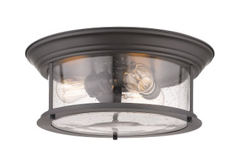 Flush Mounts Drum Shade by Z-Lite ( 224 | 727F16-BRZ Sonna ) 